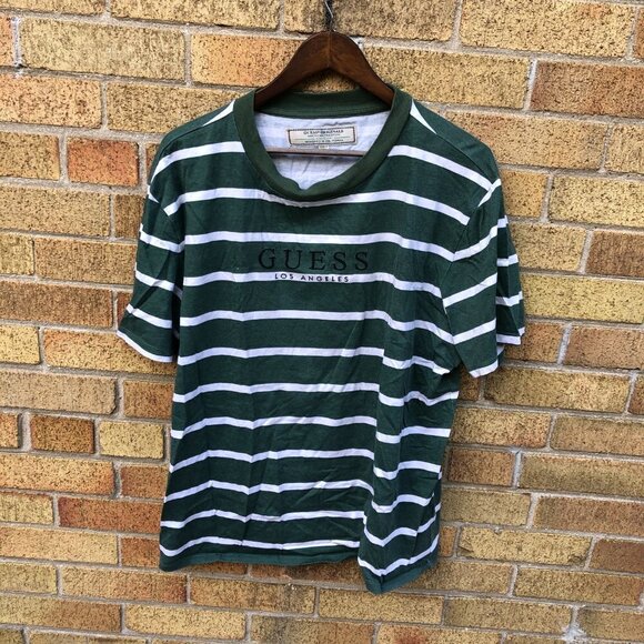 Striped Guess Shirt Green - Picture 3 of 3